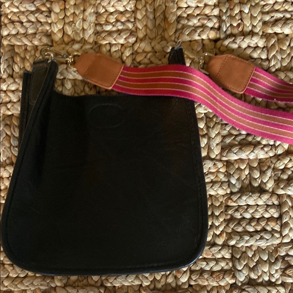 Ahdorned Mini Vegan Leather Messenger Bag